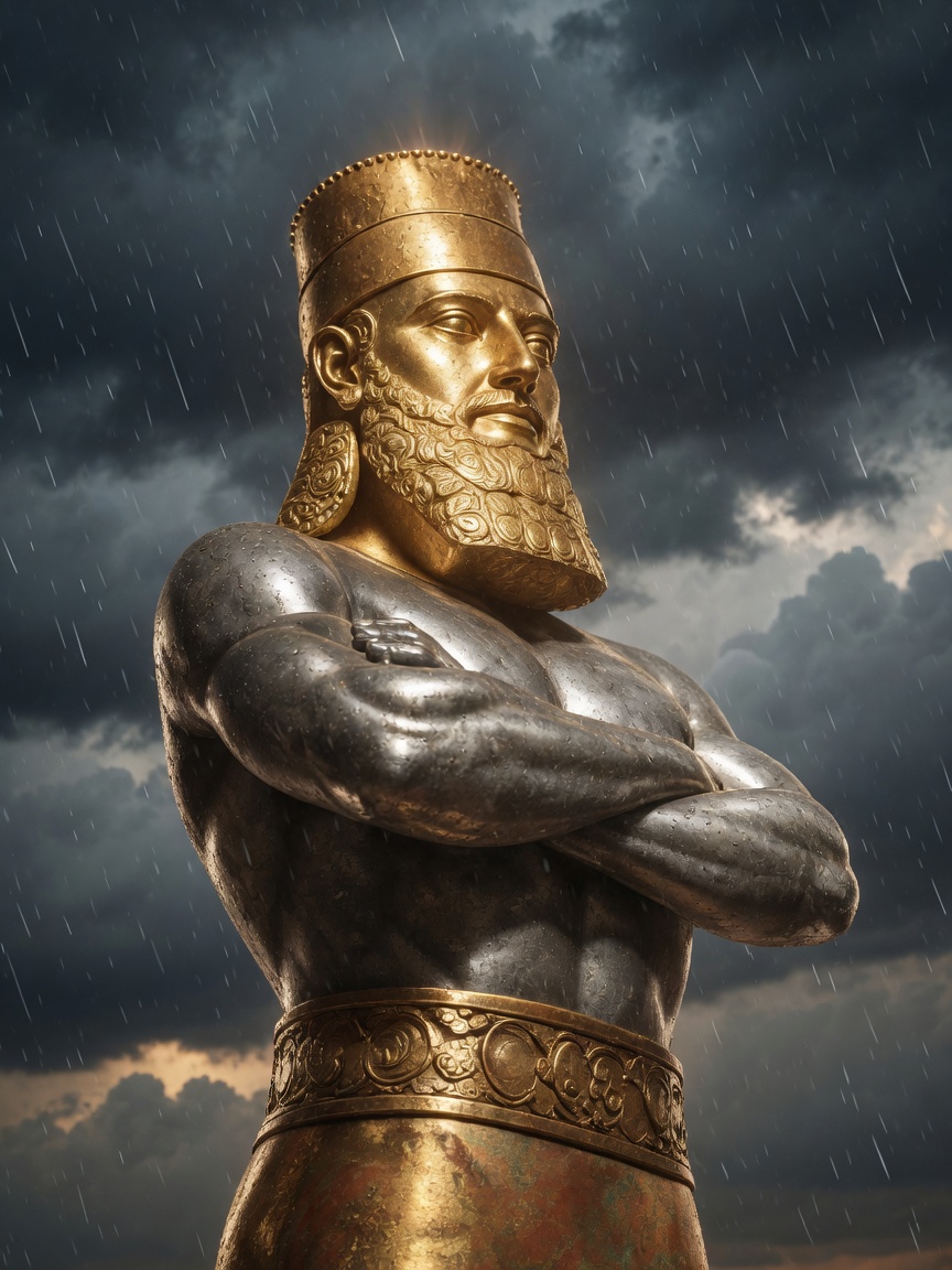 Atmospheric background - Statue of Nebuchadnezzar